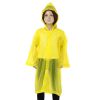 Дождевик детский однотонный жёлтый, рост 120-160 см