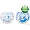 Пустышка ночная силиконовая от 6 - 18мес 2шт Avent SCF176/22