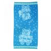 Полотенце махровое банное Клинелли "Мишка", размер 70х130см, 420 г/м2, цвет бирюзовый