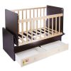 Детская кроватка «Фея 720» на маятнике, с 2 ящиками, цвет венге-клён Детская кроватка «Фея 720» на маятнике, с 2 ящиками, цвет венге-клён