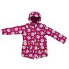 Демисезонная парка из мембраны «Ромашки» розовый