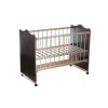Детская кроватка «Колибри Классик-4» на колёсах или качалке, цвет венге