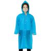 Дождевик детский однотонный синий, рост 120-160 см