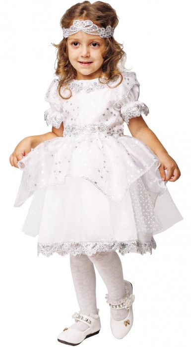 Детское платье снежинка